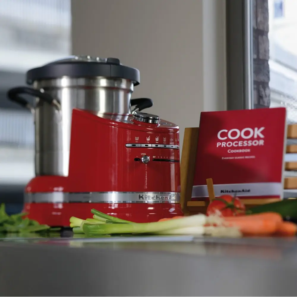 Robot Cuiseur Tout-en-Un KitchenAid 5KCF0104EER – Capacité 4,5 L – 1500 W – Rouge Empire / Argent - Thumbnail 2