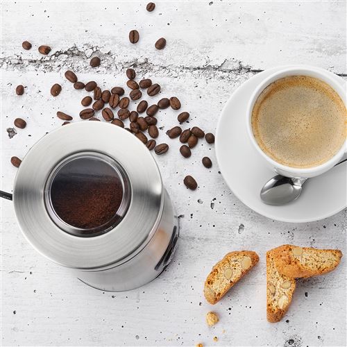 Moulin à Café Électrique ProfiCook PC-KSW 1093 – Jusqu’à 60 g de Grains – 160 W – Argent - Thumbnail 3