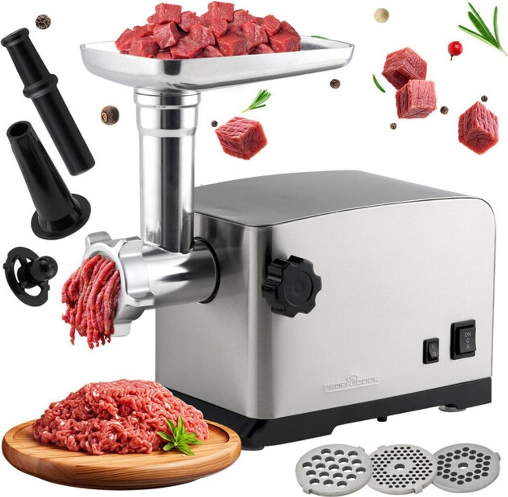 Hachoir à Viande Électrique ProfiCook PC-FW 1272 – 1200 W – 3 Disques Métal – Embout Saucisses & Biscuits/Pâtisseries - Thumbnail 8