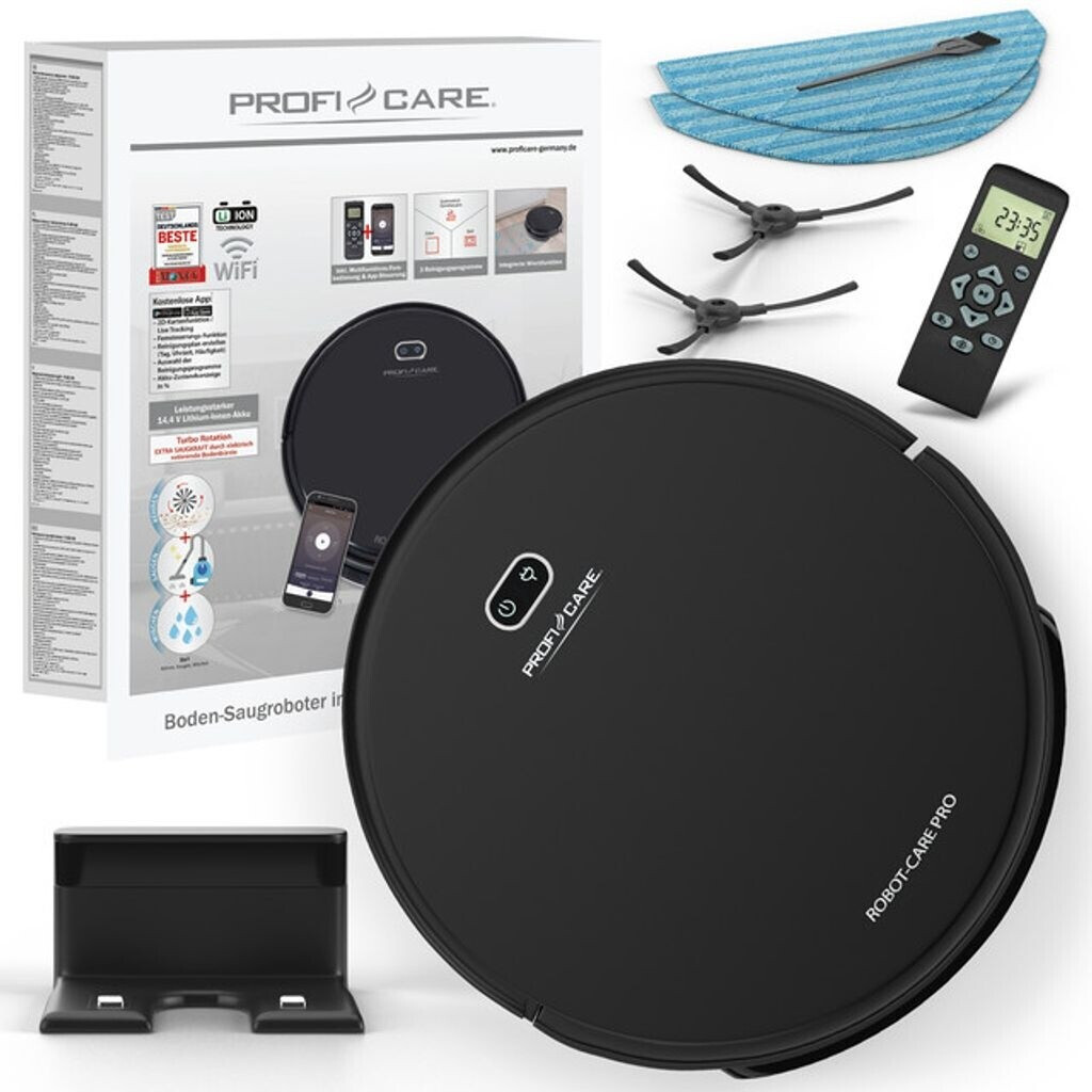 Aspirateur Robot ProfiCare PC-BSR3108 – Connecté WiFi – Fonction d’Essuyage – Noir - Thumbnail 8