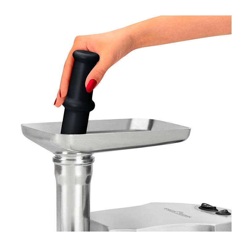 Hachoir à Viande ProfiCook PC-FW 1172 – Professionnel – 1800 W – 3 Disques Métal – Tête Clé & Saucisse – Lames Acier Inoxydable – Argent - Thumbnail 8