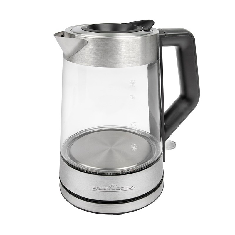 Bouilloire Électrique ProfiCook PC-WKS 1190 G – Verre et Inox – 1,7 L – 2200 W - Thumbnail 5