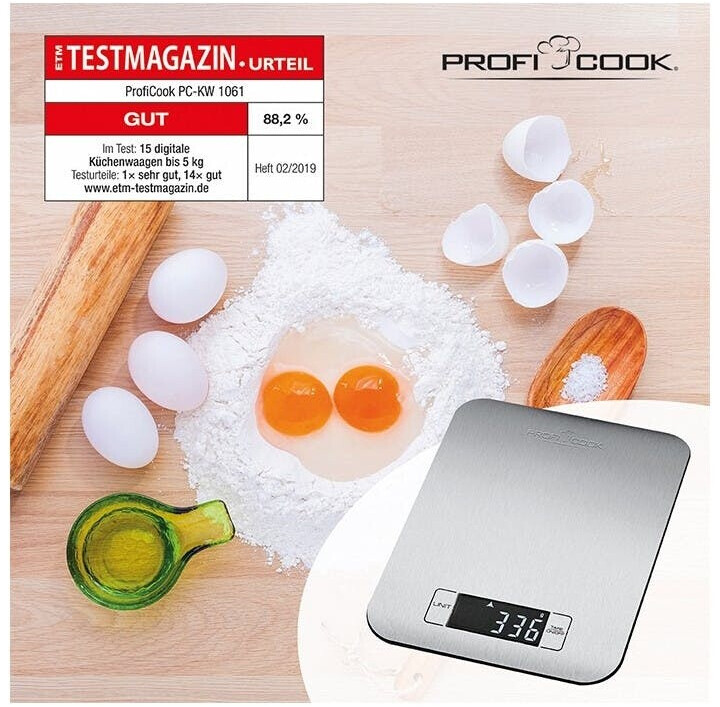 Balance de Cuisine Électronique ProfiCook PC-KW 1061 – Précision Gramme – Design Compact - Thumbnail 2