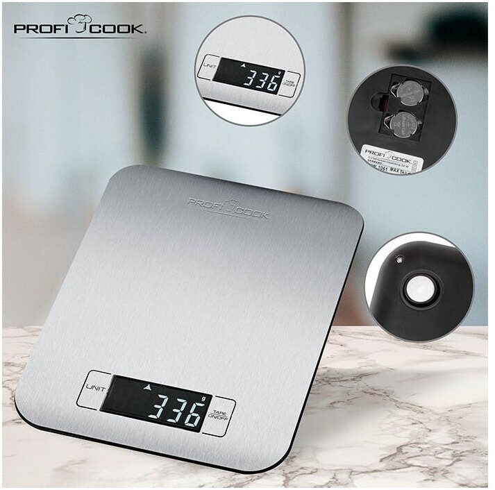 Balance de Cuisine Électronique ProfiCook PC-KW 1061 – Précision Gramme – Design Compact - Thumbnail 3