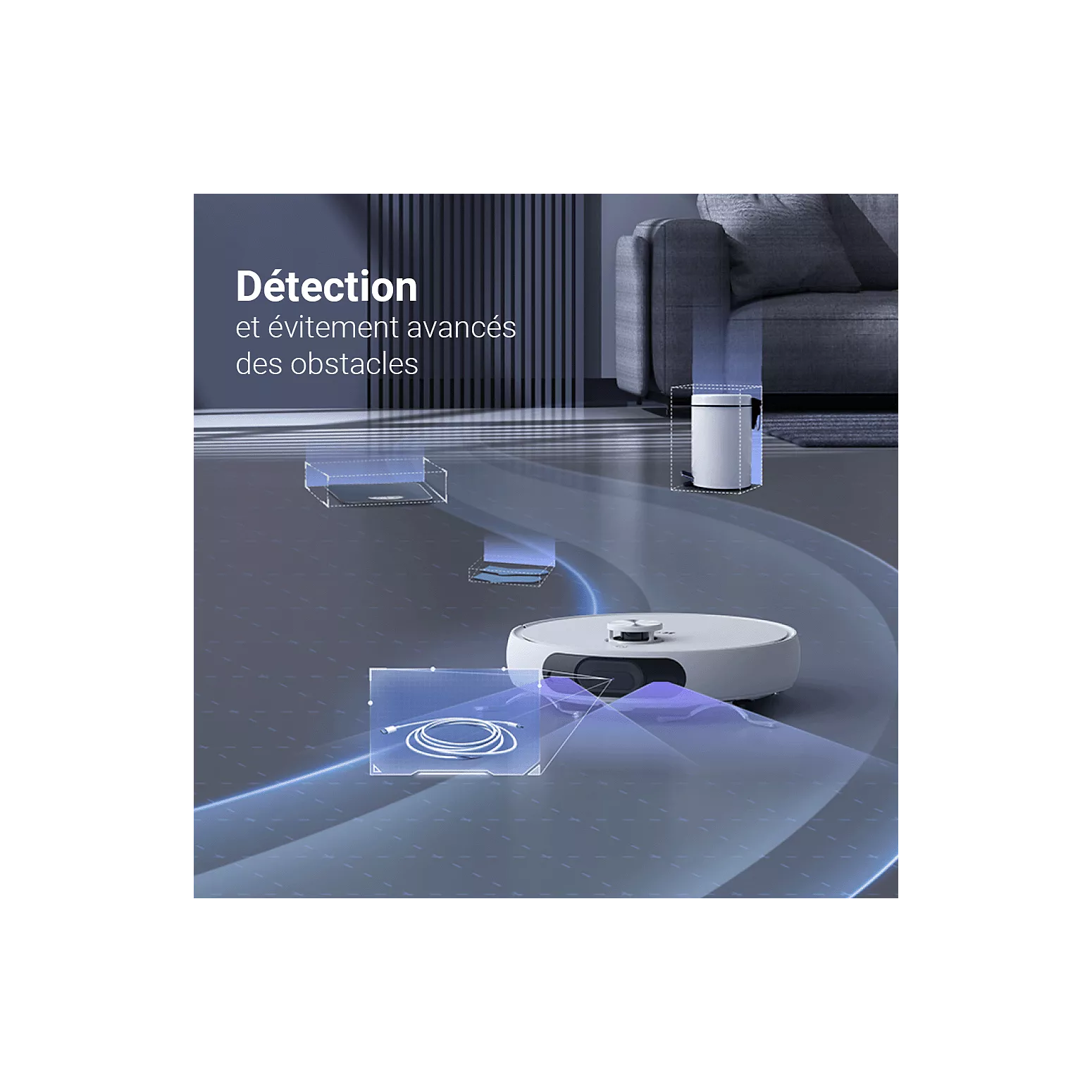 Robot Aspirateur Laveur EZVIZ RS2 – 4000 Pa – Station Automatique – Navigation Laser – Caméra 3K - Thumbnail 2