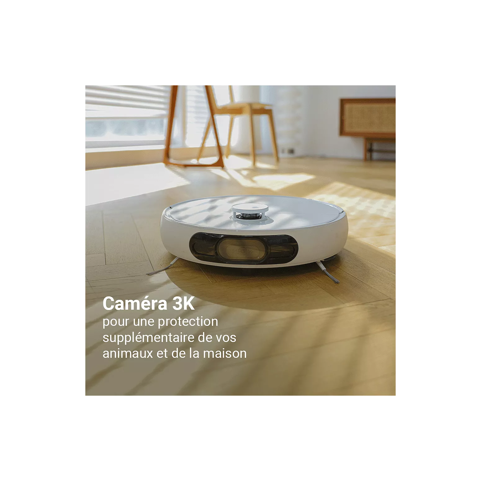 Robot Aspirateur Laveur EZVIZ RS2 – 4000 Pa – Station Automatique – Navigation Laser – Caméra 3K - Thumbnail 7