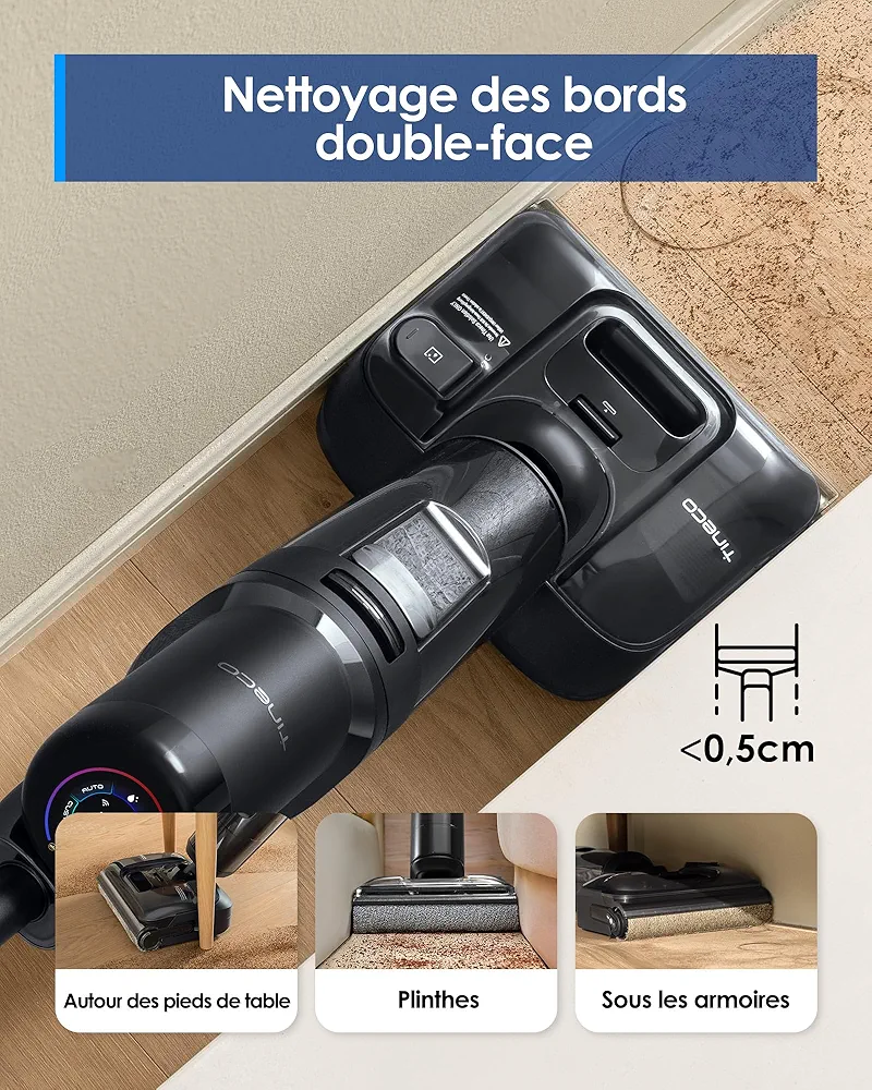 Tineco Floor One S7 Stretch Series – Nettoyeur Intelligent pour Sols Durs et Tapis - Thumbnail 5