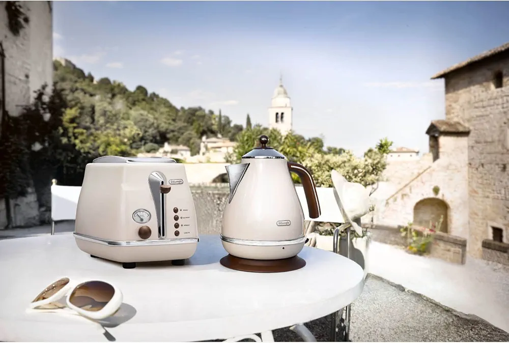 Grille pain De’Longhi Icona CTOV 2103.BG – 1,7 L – 2000 W – Style Rétro Beige - Thumbnail 4