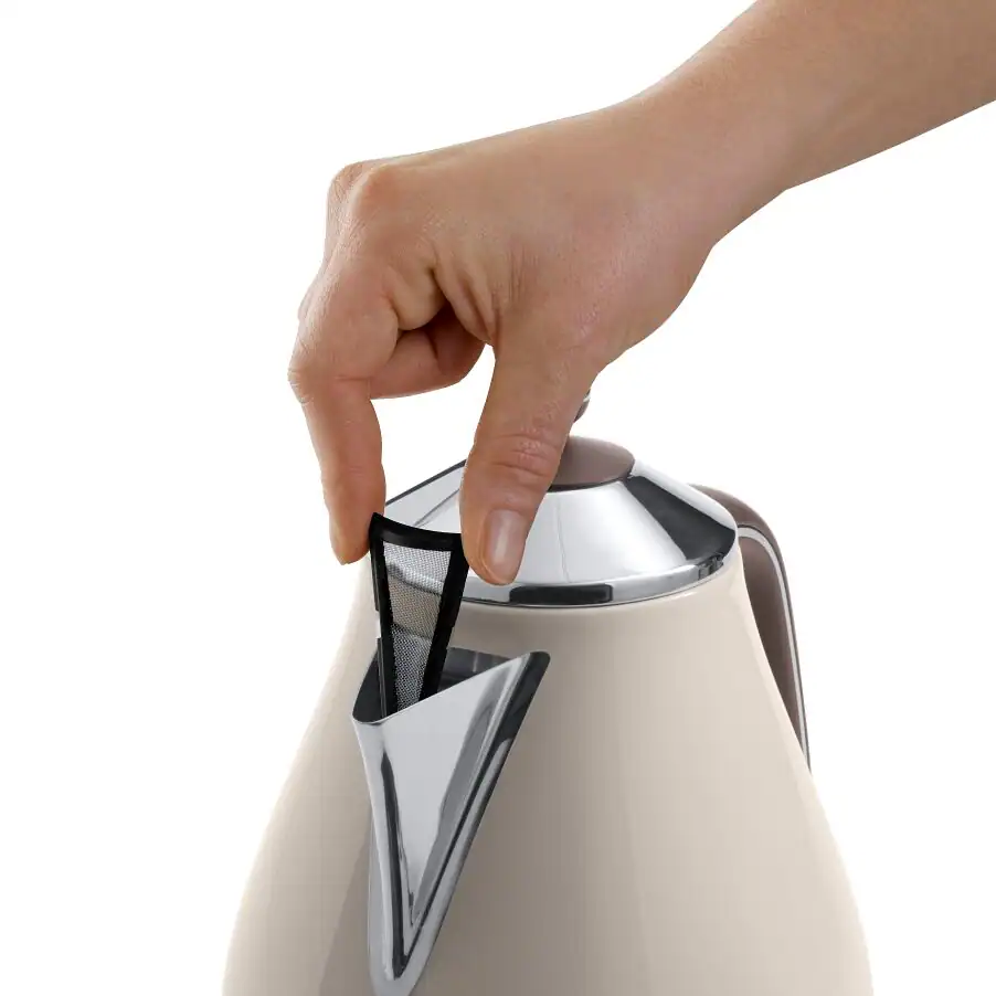 Bouilloire Électrique De’Longhi KBOV 2001 – 1,7 L – Style Rétro Beige – Puissance 2000 W - Thumbnail 3