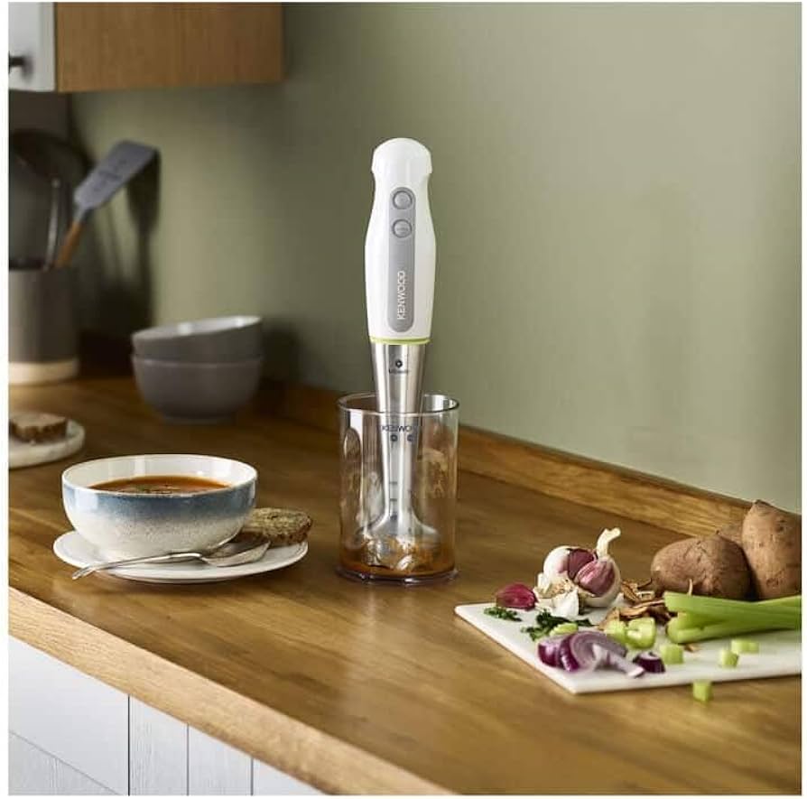 Mixeur Plongeant Kenwood HDP109WG – 600 W – Acier / Blanc – Puissant et Ergonomique - Thumbnail 4