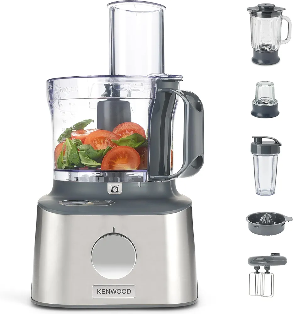 Robot de Cuisine Kenwood FDM316SS Multipro Compact+ – Avec Balance Intégrée – 11 Accessoires – Design Compact et Puissant