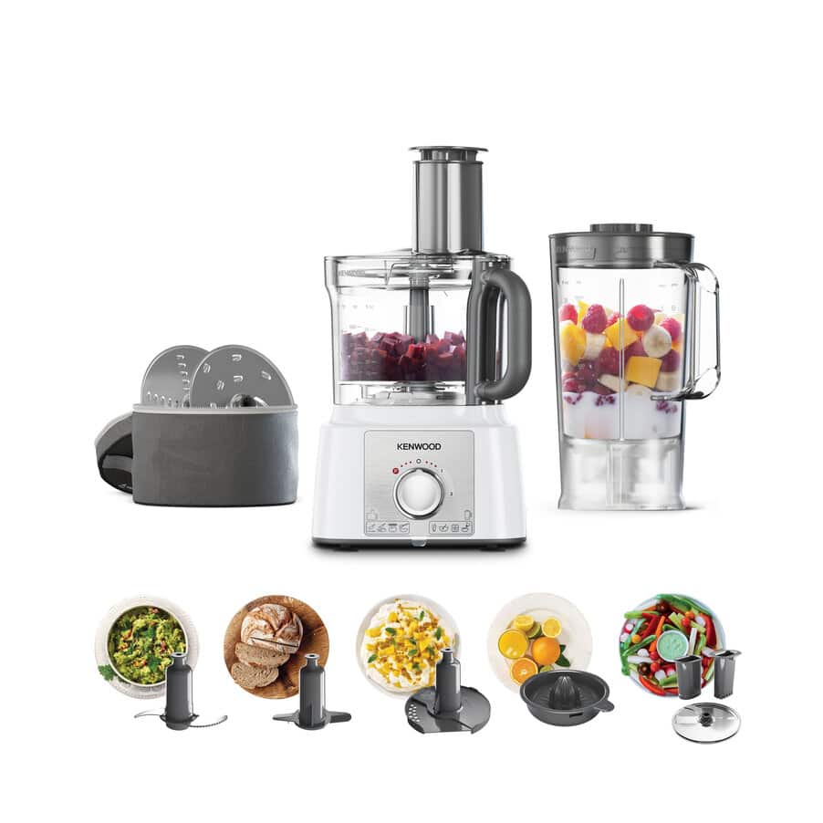 Robot Culinaire Kenwood FDP65.640WH – Multifonction – Blanc