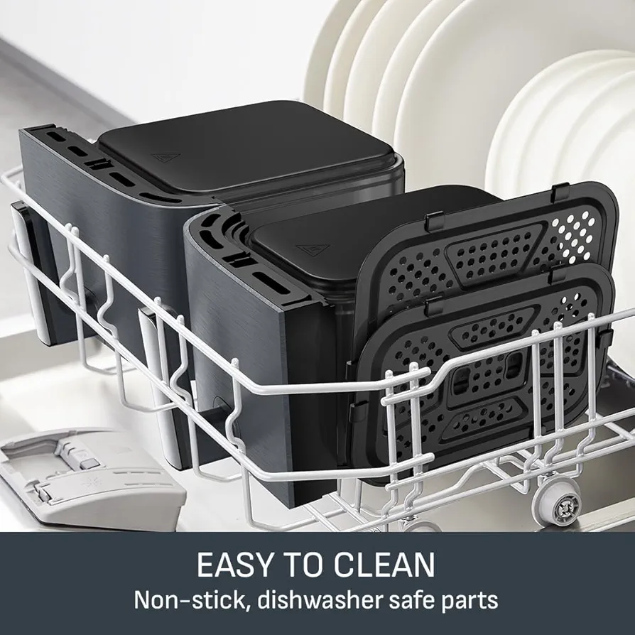 Tefal XXL Dual Easy Fry – Friteuse à Air Chaud 11 L - Thumbnail 2