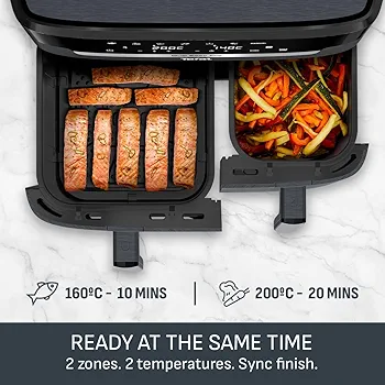 Tefal XXL Dual Easy Fry – Friteuse à Air Chaud 11 L - Thumbnail 4