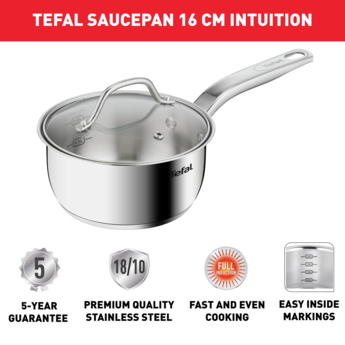 Tefal Intuition – Casserole 16 cm, 1,3 L
