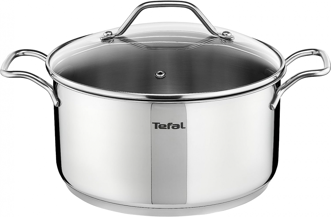 Tefal Intuition – Casserole 24 cm avec couvercle, 4,9 L