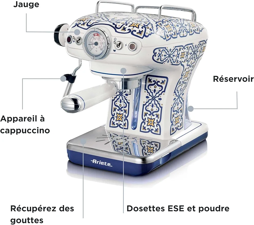 Ariete 1389 Capri – Machine à Espresso 850 W - Thumbnail 5