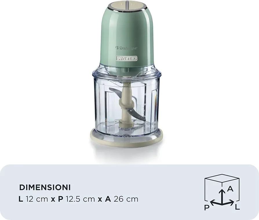 Hachoir Ariete Vintage – Mini-hachoir élégant & puissant - Thumbnail 2