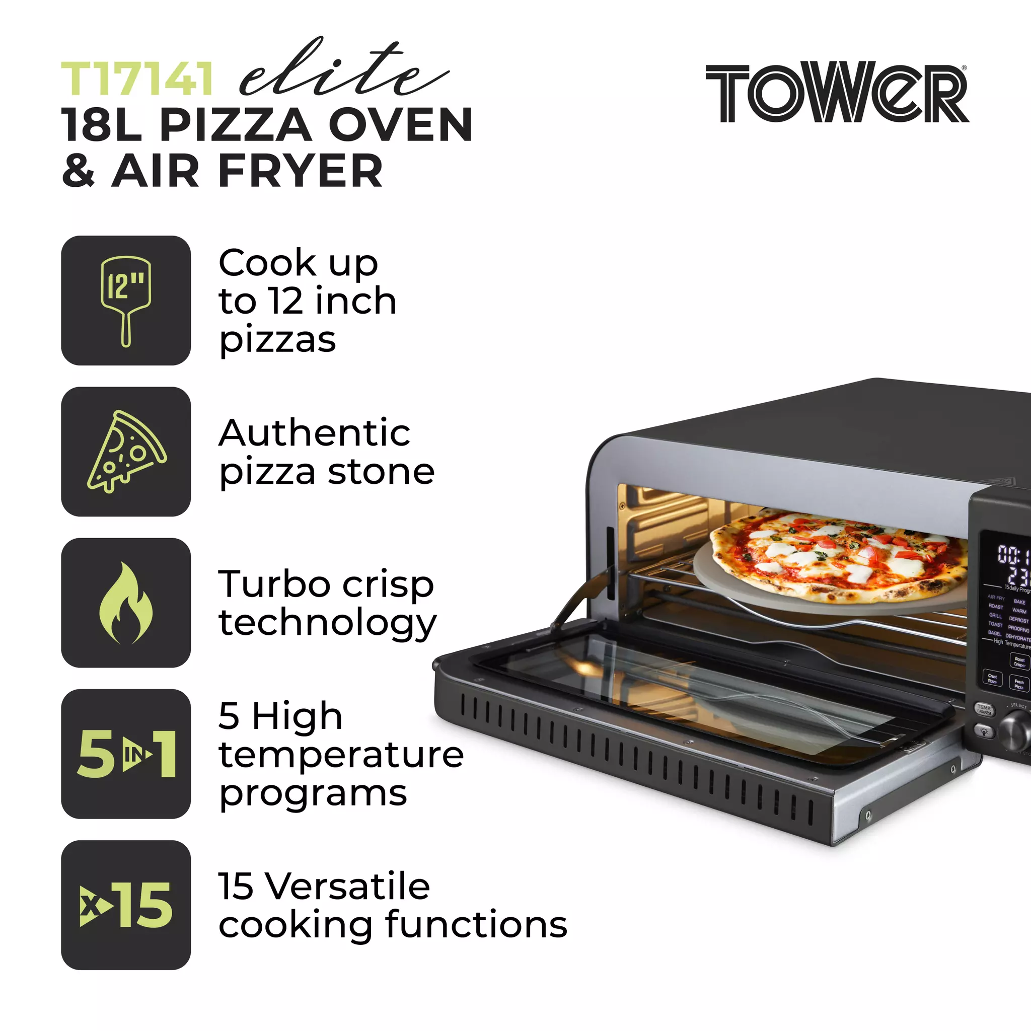 Vortx 18L Air Fryer Pizza Oven - Thumbnail 7