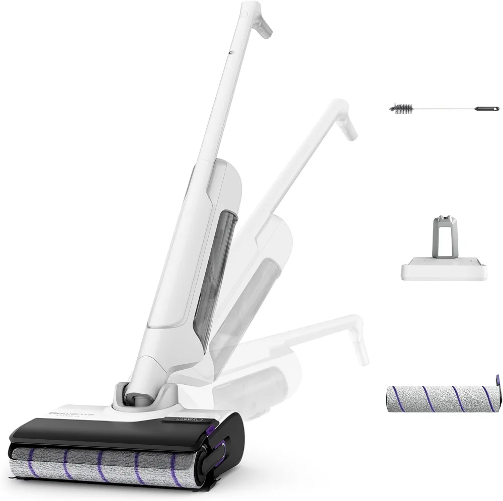 Rowenta X-Clean 10 – Aspirateur Laveur Sans Fil Nettoyage 2-en-1 • Design plat 180° • Auto-nettoyage & séchage 65°C • Autonomie 60 min