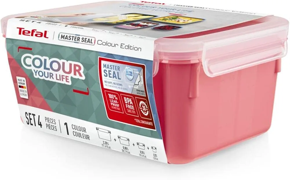 Tefal MasterSeal Colour Edition – Set 4 pièces (Terracotta) - Thumbnail 7