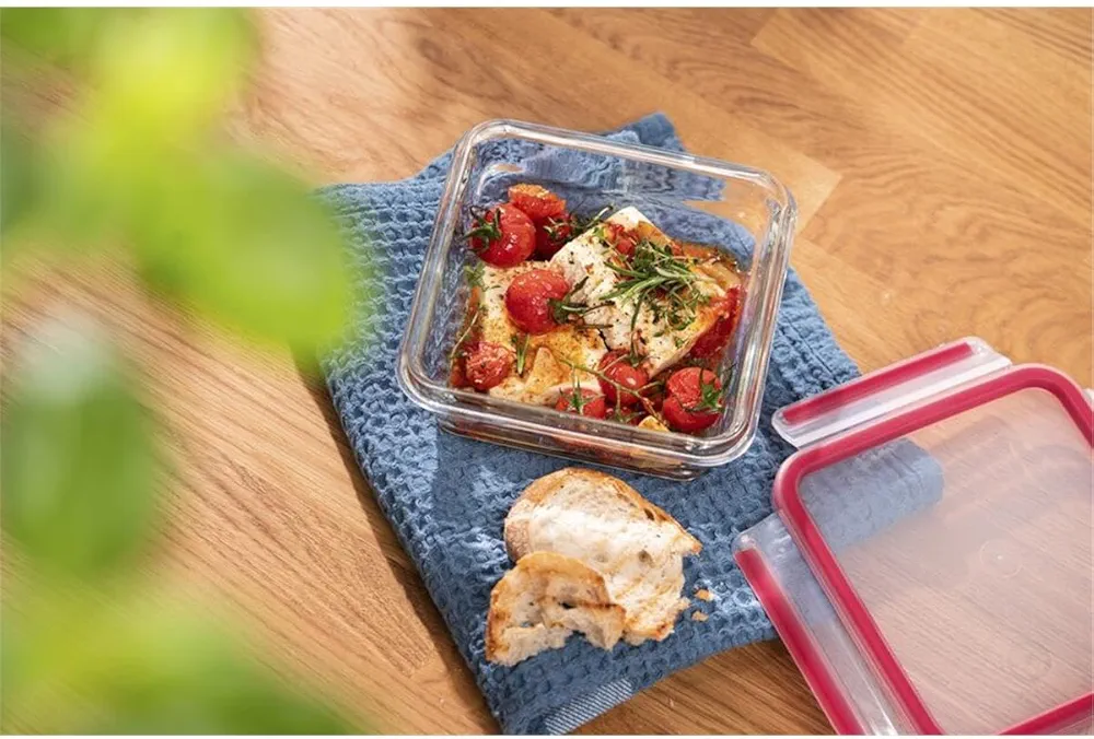 Tefal Masterseal Fresh Verre N1041410 – Boîte alimentaire carrée 0,8L empilable - Thumbnail 6