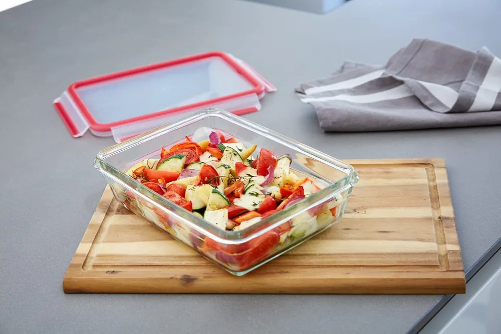 Tefal Masterseal Fresh Verre N1040610 – Boîte alimentaire rectangulaire 0,7L transparente - Thumbnail 4