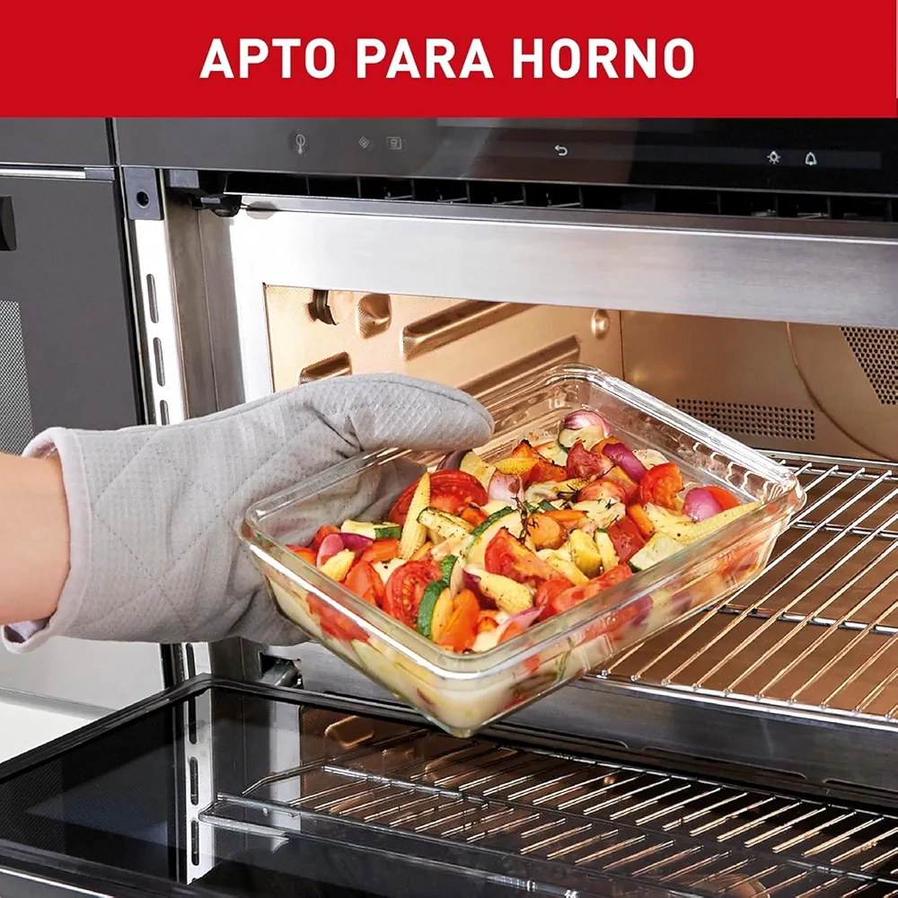 Tefal Masterseal Fresh Verre N1041210 – Boîte alimentaire rectangulaire 3L transparente - Thumbnail 5