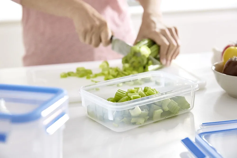 Tefal Masterseal Fresh K3021812 – Boîte alimentaire rectangulaire plastique 0,8L bleue - Thumbnail 4