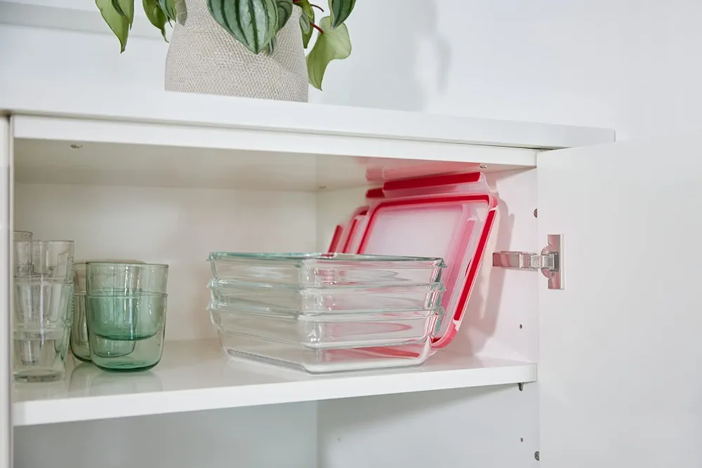 Tefal Masterseal Fresh Verre N1041010 – Boîte alimentaire rectangulaire 1,3L transparente - Thumbnail 2