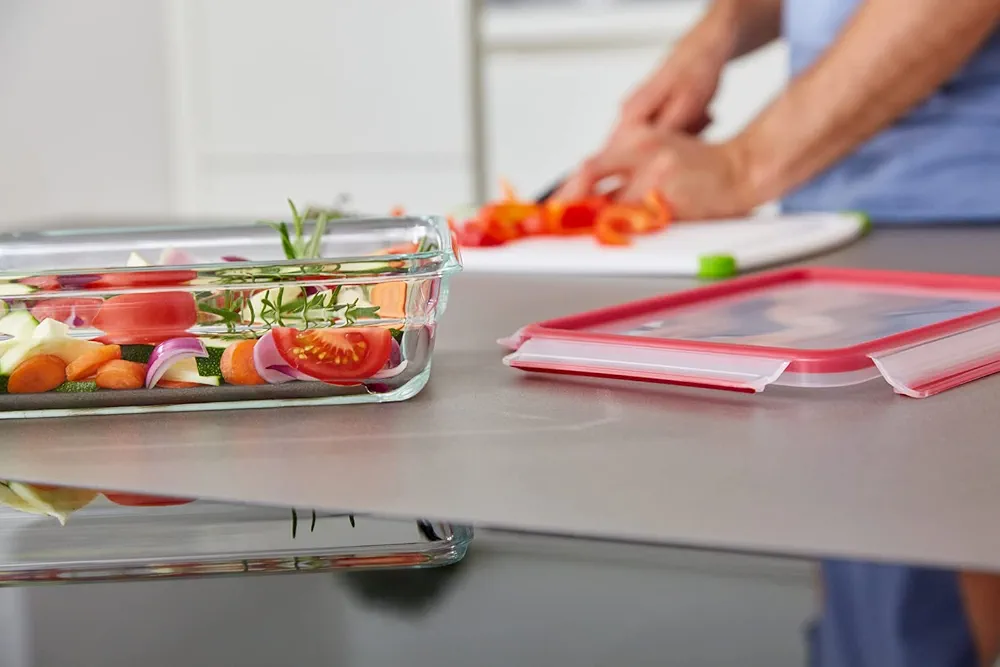 Tefal Masterseal Fresh Verre N1041010 – Boîte alimentaire rectangulaire 1,3L transparente - Thumbnail 4