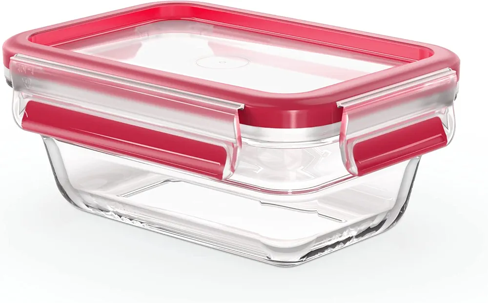 Tefal Masterseal Fresh Verre N1040510 – Boîte alimentaire rectangulaire 0,45L transparente