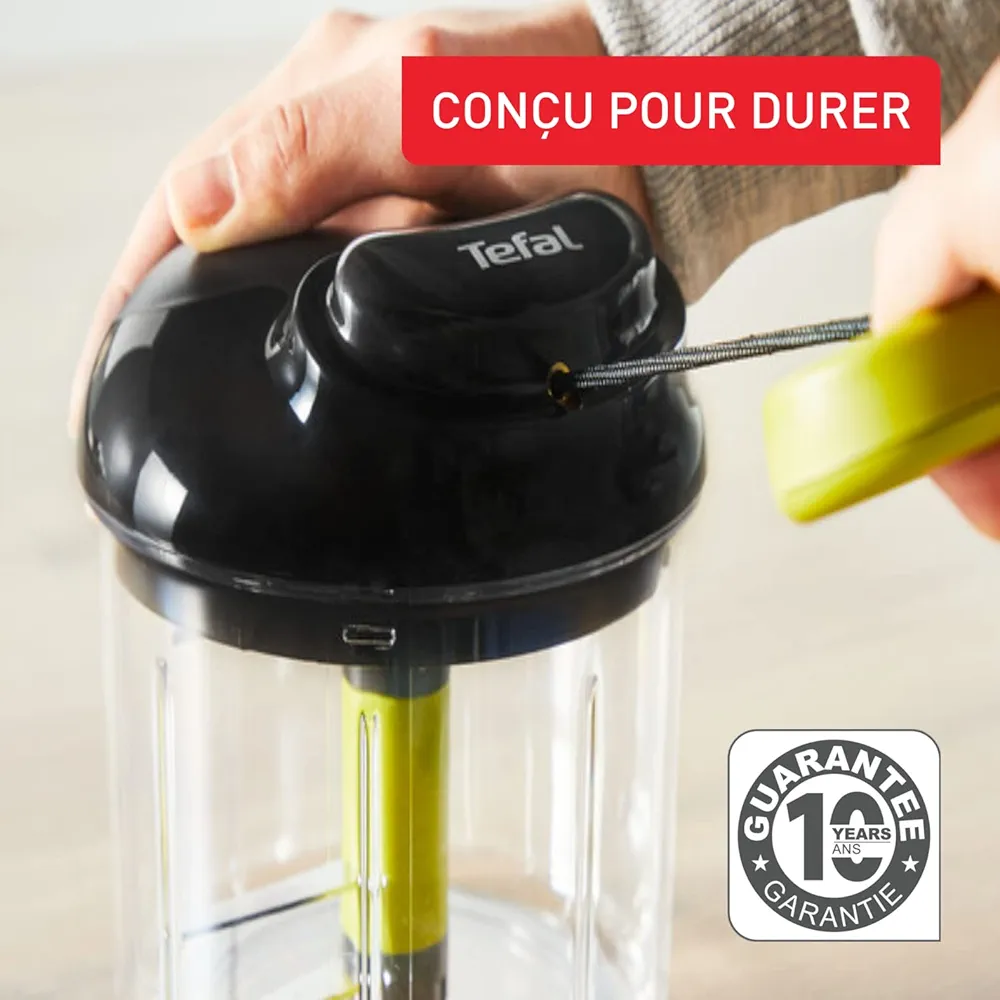 Tefal K1320404 – Hachoir manuel 5 secondes 900 ml noir/vert - Thumbnail 3
