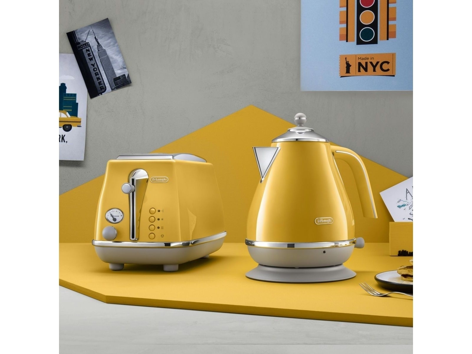 Pack Bouilloire Électrique + Grille-pain De’Longhi Icona – Style Rétro - Thumbnail 3