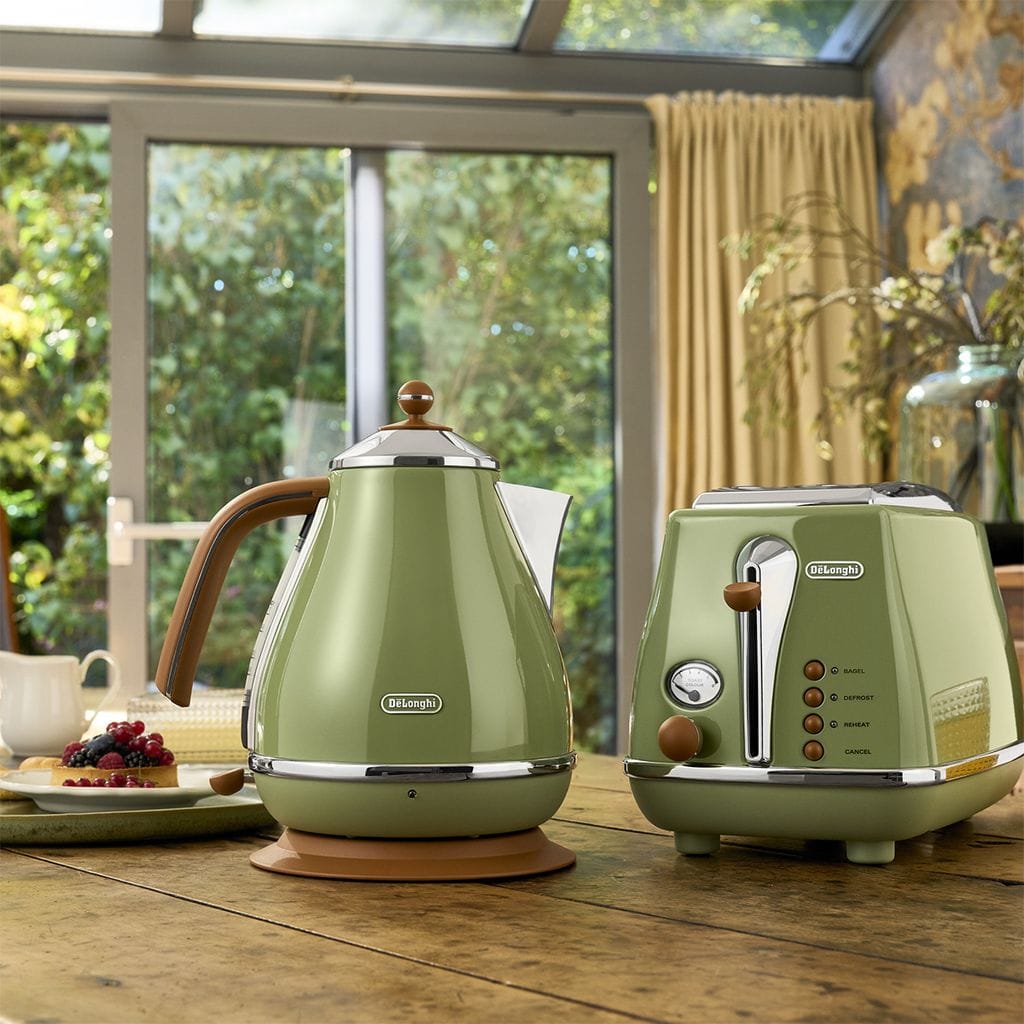 Pack Bouilloire Électrique + Grille-pain De’Longhi Icona – Style Rétro - Thumbnail 4