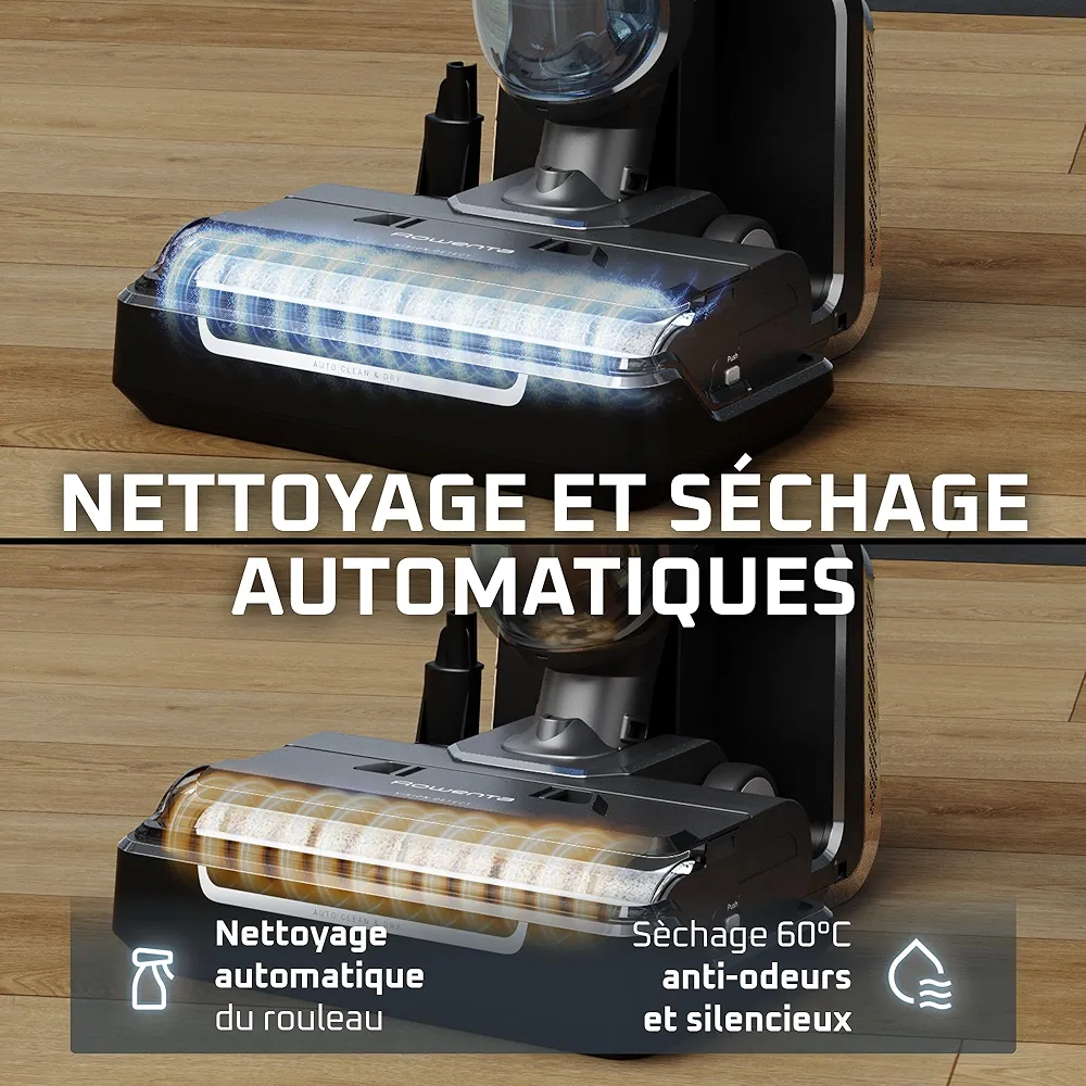 Rowenta X-Clean 5 – Aspirateur Laveur Sans Fil 2-en-1 avec Détection Auto & Séchage Air Chaud - Thumbnail 3