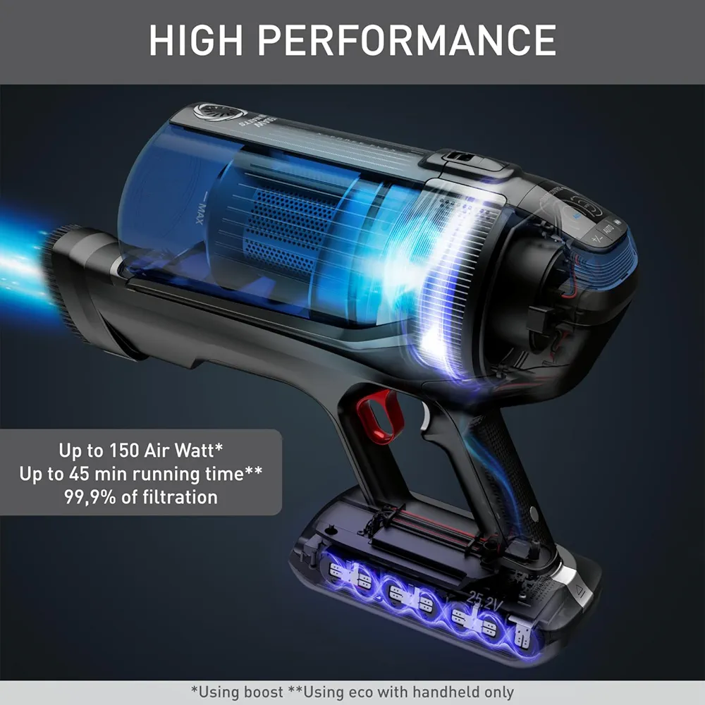 Tefal X-Force Flex 12.60 Aqua – Aspirateur Balai Sans Fil avec Fonction Lavage - Thumbnail 3