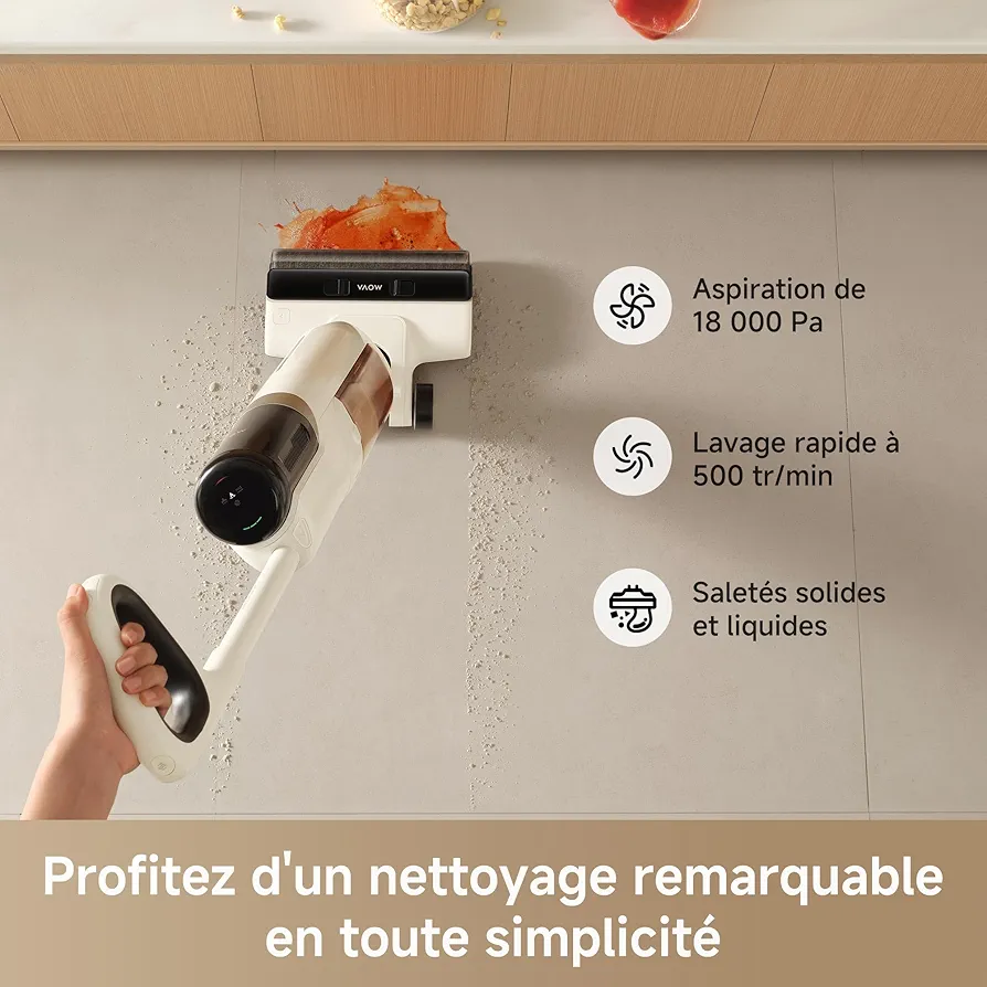 MOVA K30 Mix – Aspirateur Laveur Sans Fil Wet & Dry 18000Pa Multi-Surfaces - Thumbnail 6
