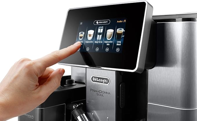 De’Longhi PrimaDonna Soul ECAM610.75 – Machine à Café Automatique avec Broyeur & Bean Adapt Technology - Thumbnail 6