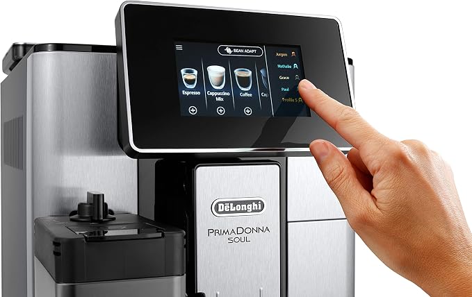 De’Longhi PrimaDonna Soul ECAM610.75 – Machine à Café Automatique avec Broyeur & Bean Adapt Technology - Thumbnail 7