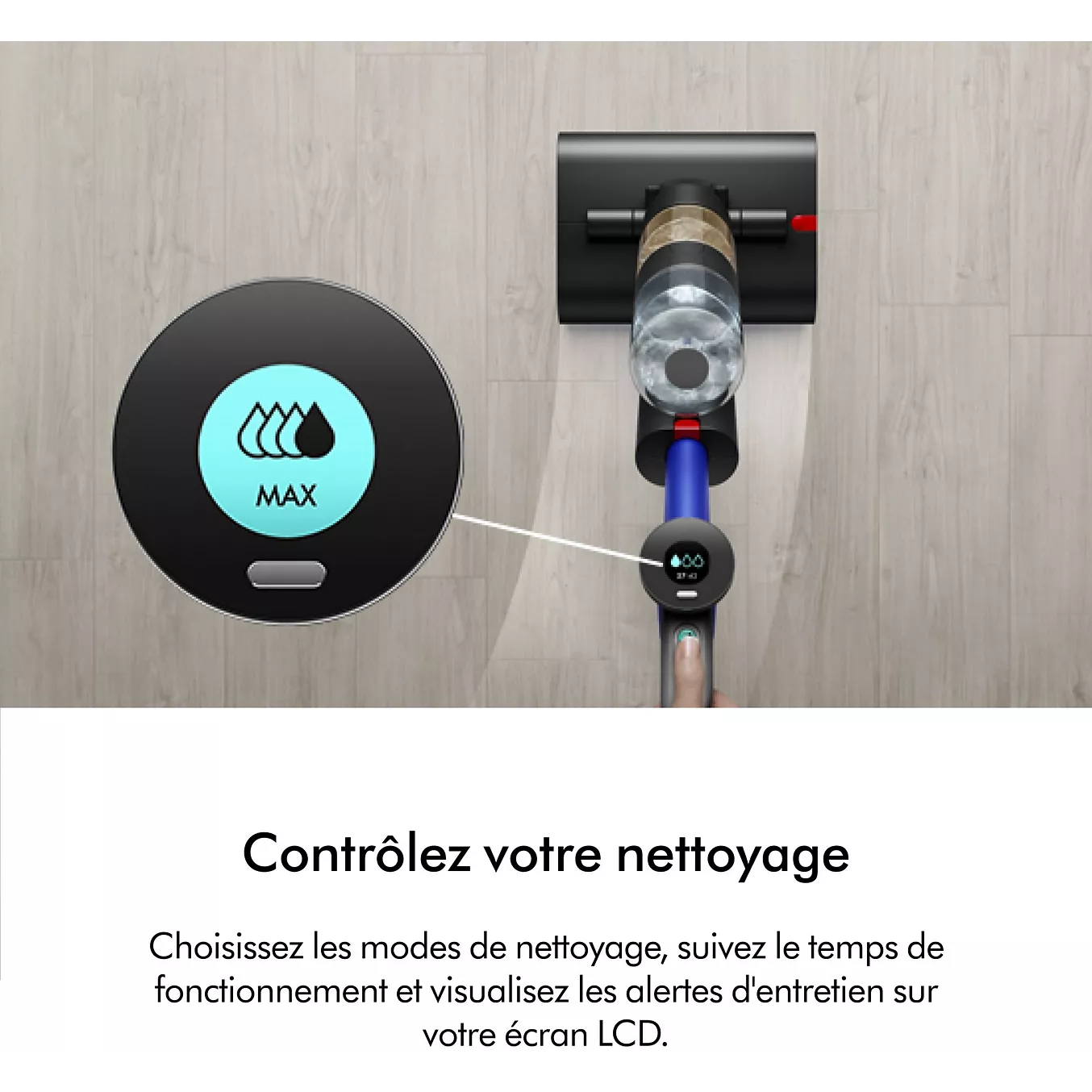 Dyson WashG1™ Noir/Bleu – Nettoyeur de Sols Durs | Nettoyage Humide Haute Performance - Thumbnail 5