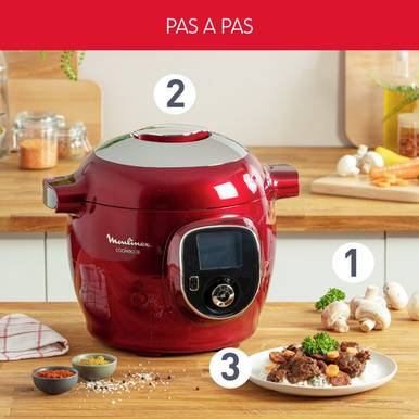 MOULINEX COOKEO+ – Multicuiseur Intelligent 6 L | 180 Recettes Préprogrammées | Cuisson Rapide - Thumbnail 3