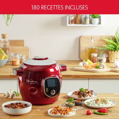 MOULINEX COOKEO+ – Multicuiseur Intelligent 6 L | 180 Recettes Préprogrammées | Cuisson Rapide - Thumbnail 4