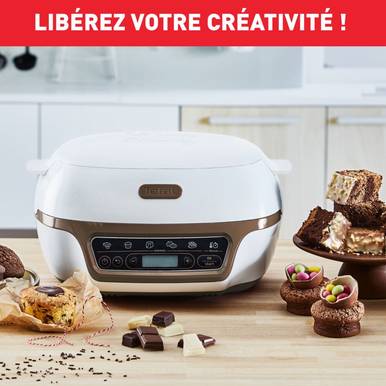 TEFAL Cake Factory+ – Machine à Gâteaux Intelligente | 4 Moules Inclus | 5 Programmes Automatiques - Thumbnail 4