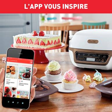 TEFAL Cake Factory+ – Machine à Gâteaux Intelligente | 4 Moules Inclus | 5 Programmes Automatiques - Thumbnail 2