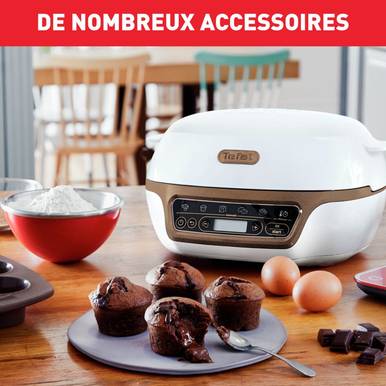 TEFAL Cake Factory+ – Machine à Gâteaux Intelligente | 4 Moules Inclus | 5 Programmes Automatiques - Thumbnail 3
